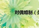 对偶婚制（关于对偶婚制介绍）