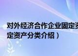 对外经济合作企业固定资产分类（关于对外经济合作企业固定资产分类介绍）