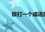 掠打一个成语是什么（掠打一成语）