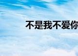 不是我不爱你dj（不是我不爱你）