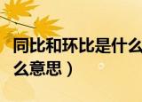 同比和环比是什么行业的词（同比和环比是什么意思）