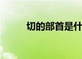 切的部首是什么偏旁（切的部首）