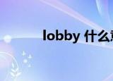 lobby 什么意思（lobby exe）