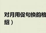 对月用促句换韵格（关于对月用促句换韵格介绍）