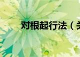 对根起行法（关于对根起行法介绍）