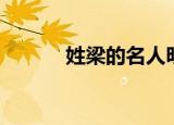 姓梁的名人明星（姓梁的名人）