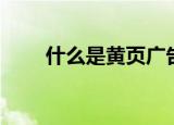 什么是黄页广告（什么是黄页号码）