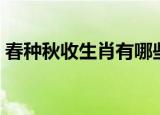 春种秋收生肖有哪些（春种秋收生肖是什么）