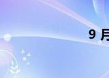 9 月（9 9元）