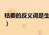 枯萎的反义词是生气吗（枯萎的反义词是什么）