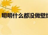 明明什么都没做壁纸（明明什么都没做壁纸）