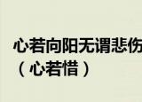 心若向阳无谓悲伤微笑向暖年华未央什么意思（心若惜）