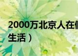 2000万北京人在假装生活（2000万人假装在生活）