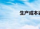 生产成本表（生产成本表）