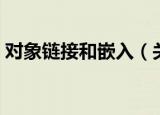 对象链接和嵌入（关于对象链接和嵌入介绍）