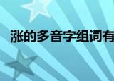 涨的多音字组词有哪些（涨的多音字组词）