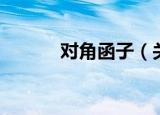 对角函子（关于对角函子介绍）
