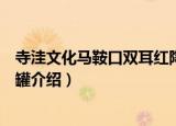 寺洼文化马鞍口双耳红陶罐（关于寺洼文化马鞍口双耳红陶罐介绍）