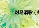 对马酒歌（关于对马酒歌介绍）