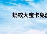 蚂蚁大宝卡免流范围（蚂蚁大宝卡）