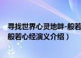 寻找世界心灵地衅-般若心经演义（关于寻找世界心灵地衅-般若心经演义介绍）