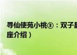寻仙使苑小桃③：双子星座（关于寻仙使苑小桃③：双子星座介绍）