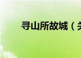 寻山所故城（关于寻山所故城介绍）