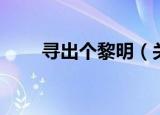 寻出个黎明（关于寻出个黎明介绍）
