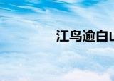 江鸟逾白山全诗（江鸟逾）