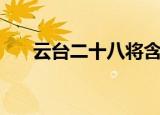 云台二十八将含金量（云台二十八将）