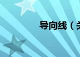 导向线（关于导向线介绍）
