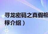 寻龙密码之真假棺椁（关于寻龙密码之真假棺椁介绍）