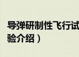 导弹研制性飞行试验（关于导弹研制性飞行试验介绍）