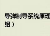 导弹制导系统原理（关于导弹制导系统原理介绍）