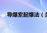 导爆索起爆法（关于导爆索起爆法介绍）