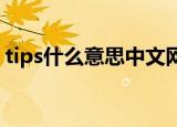 tips什么意思中文网络（TIPS什么意思中文）