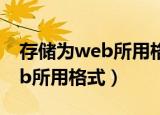 存储为web所用格式图片变小了（存储为web所用格式）