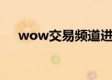 wow交易频道进不去（wow交易频道）
