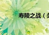 寿陵之战（关于寿陵之战介绍）