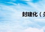 封建化（关于封建化介绍）