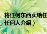 将任何东西卖给任何人（关于将任何东西卖给任何人介绍）