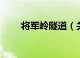 将军岭隧道（关于将军岭隧道介绍）
