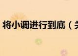 将小调进行到底（关于将小调进行到底介绍）