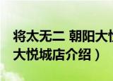 将太无二 朝阳大悦城店（关于将太无二 朝阳大悦城店介绍）