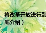 将改革开放进行到底（关于将改革开放进行到底介绍）