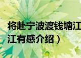 将赴宁波渡钱塘江有感（关于将赴宁波渡钱塘江有感介绍）
