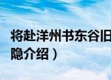 将赴洋州书东谷旧隐（关于将赴洋州书东谷旧隐介绍）