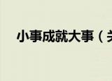 小事成就大事（关于小事成就大事介绍）