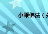 小乘佛法（关于小乘佛法介绍）