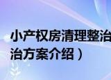小产权房清理整治方案（关于小产权房清理整治方案介绍）